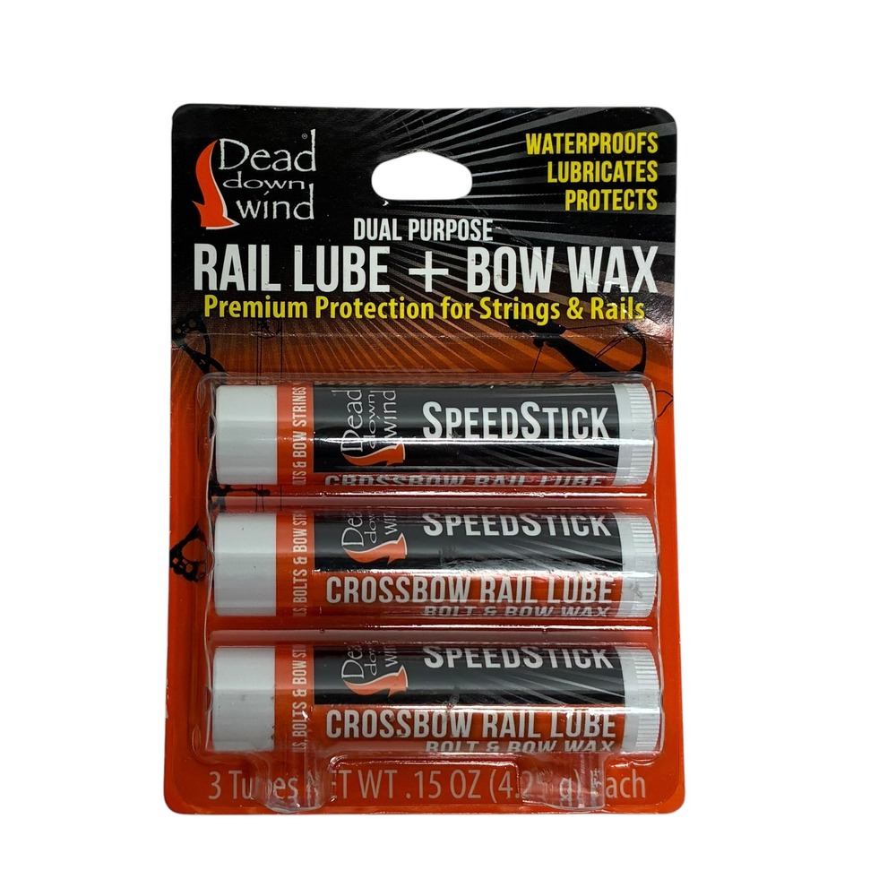 Dead Down Wind Unisex 3 Pack Rail Lube Bow Wax Orange SpeedStick 20062